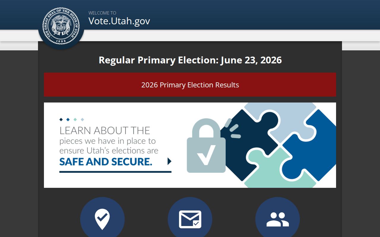 Payson voter records lookup on the Utah voter information portal